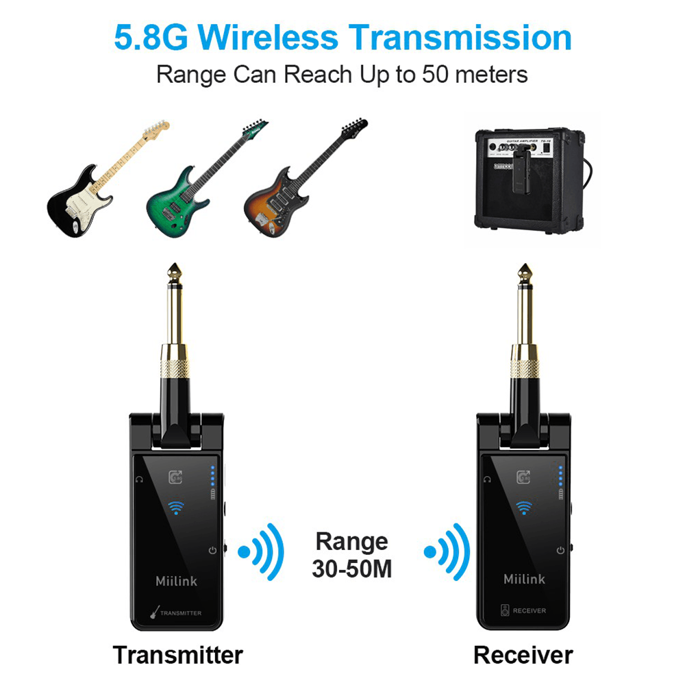 M2 Wireless Guitar Transmitter & Receiver - 1mii.shop