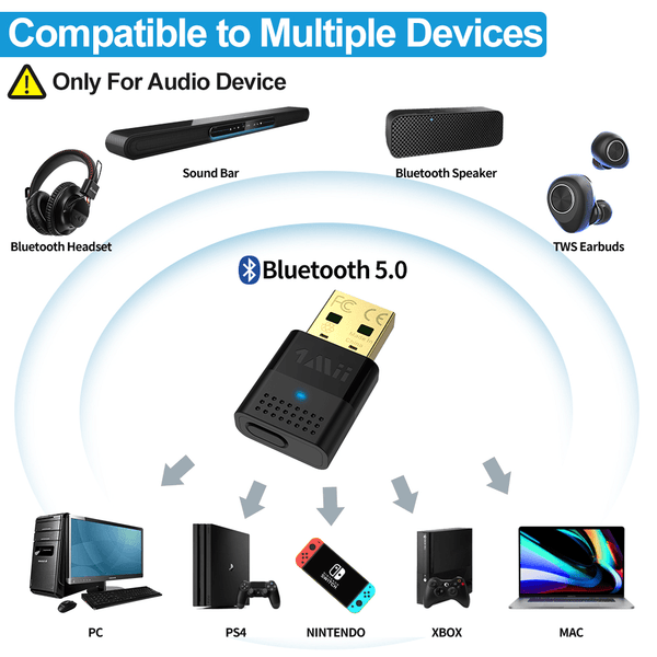 B10 USB Bluetooth Audio Transmitter - 1mii.shop