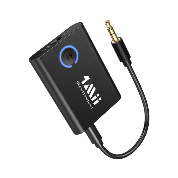 1Mii Adaptador AUX Bluetooth para automóvil, receptor de audio inalámbrico  Bluetooth 5.2 para estéreo del hogar/estéreo del coche/auriculares con
